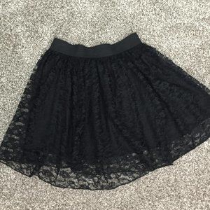Black Lace Skirt
